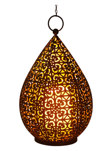 näve Lampa dekoracyjna LED w kolorze brązowym - wys. 30 x Ø 19 cm