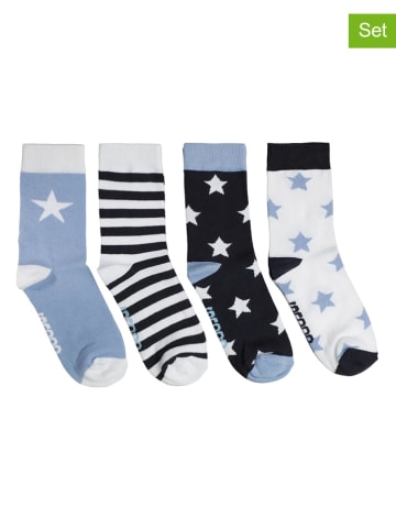 Racoon 4-delige set: sokken "Josh" lichtblauw