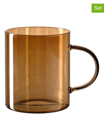 LEONARDO Kubki (4 szt.) "Caldo" w kolorze złotym do herbaty - 420 ml