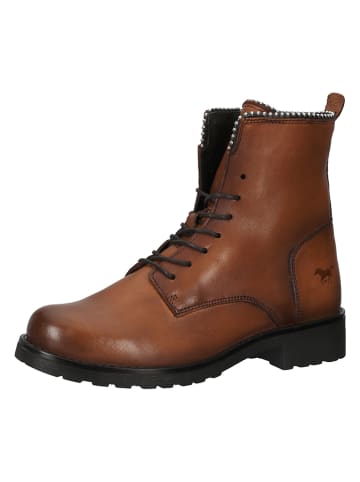 MUSTANG SHOES Leder-Boots in Hellbraun