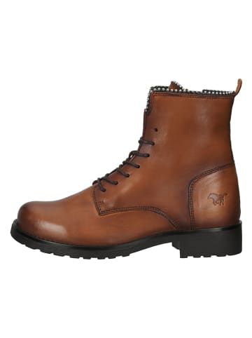 MUSTANG SHOES Leder-Boots in Hellbraun