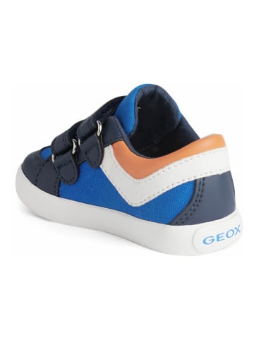 Geox Sneakersy "Gisli" w kolorze niebiesko-pomarańczowym