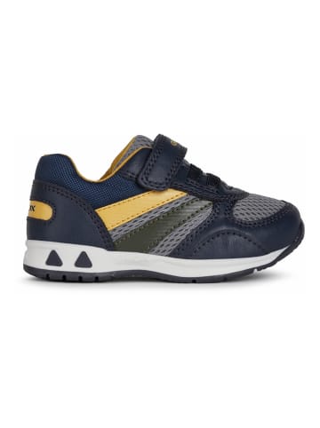 Geox Sneakers "Pavlis" in Dunkelblau/ Gelb