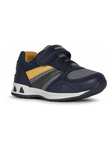Geox Sneakers "Pavlis" in Dunkelblau/ Gelb