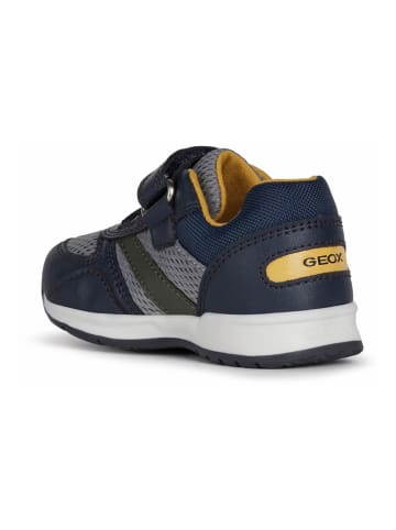 Geox Sneakers "Pavlis" donkerblauw/geel