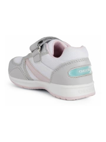 Geox Sneakers "Pavlis" wit/zilverkleurig