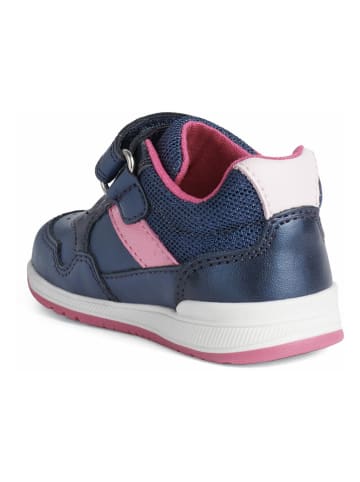 Geox Sneakers "Rishon" donkerblauw/roze