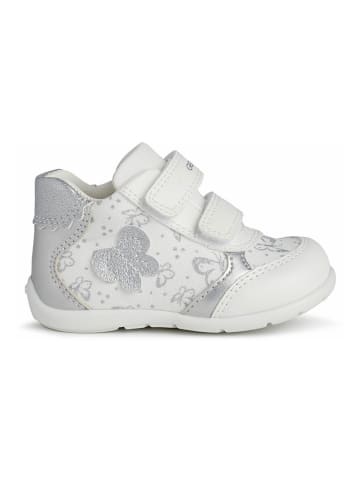 Geox Sneakersy "Elthan" w kolorze biało-srebrnym