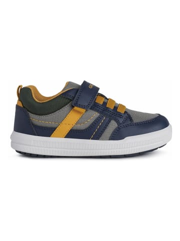 Geox Sneakers "Arzach" donkerblauw/geel