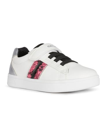 Geox Sneakers "Djrock" wit/zilverkleurig