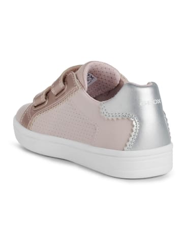 Geox Sneakersy "Djrock" w kolorze srebrno-jasnoróżowym