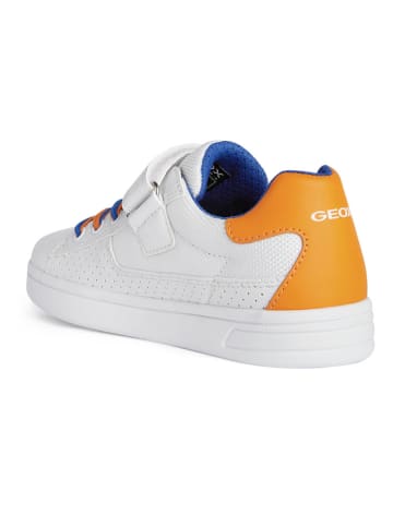 Geox Sneakersy "Djrock" w kolorze biało-pomarańczowym