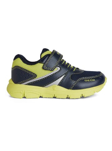 Geox Sneakers "New Torque" donkerblauw/geel