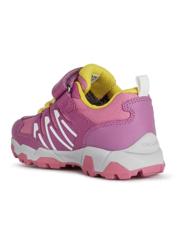 Geox Sneakersy "Magnetar" w kolorze różowo-żółtym