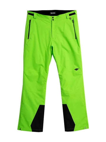 4F Spodnie narciarskie w kolorze czarno-zielonym