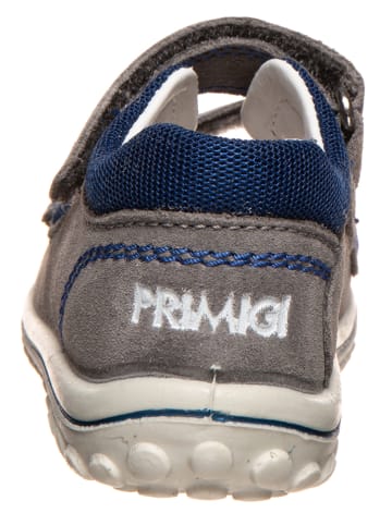 Primigi Skórzane sandały w kolorze szarym