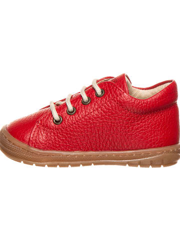 Primigi Skórzane buty w kolorze czerwonym do nauki chodzenia