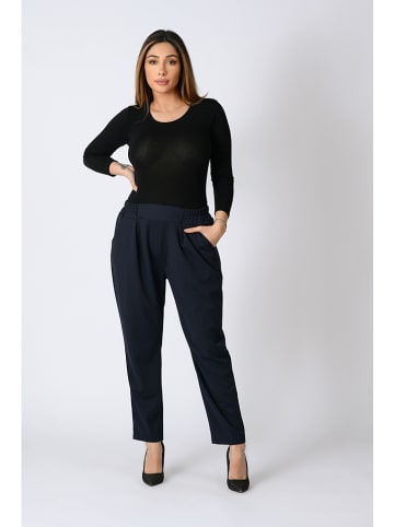 Plus Size Company Broek "Lana" - comfort fit - donkerblauw
