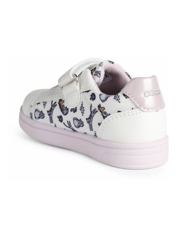 Geox Sneakers "Djrock" wit/lichtroze