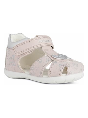 Geox Halbsandalen "Elthan" in Rosa/ Silber