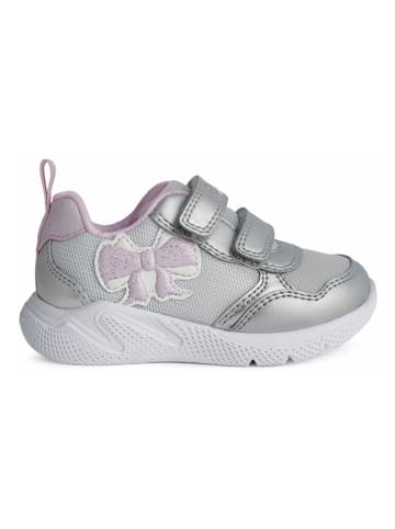Geox Sneakers "Sprintye" in Silber/ Rosa