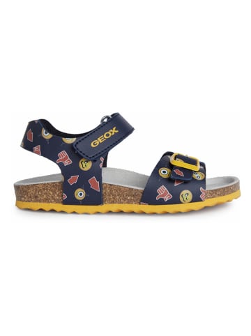 Geox Sandalen "Ghita" donkerblauw/geel