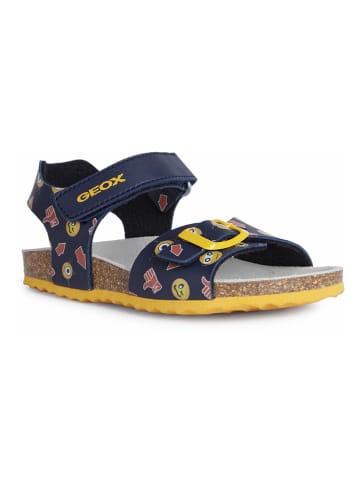 Geox Sandalen "Ghita" donkerblauw/geel