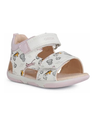 Geox Sandalen "Tapuz" in Weiß/ Rosa