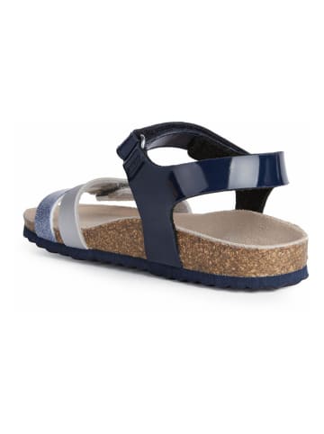 Geox Sandalen "Adriel" donkerblauw/zilverkleurig