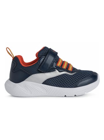 Geox Sneakersy "Sprintye" w kolorze srebrno-granatowym