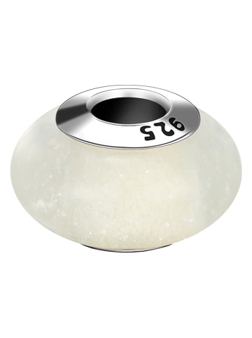 MAISON D'ARGENT Silber-/ Glas-Bead in Weiß