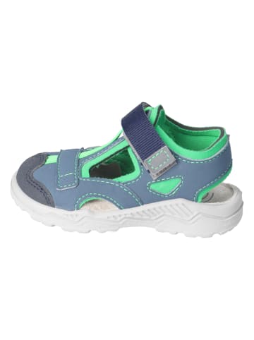 PEPINO Halbsandalen "Jo" in Blau/ Grün