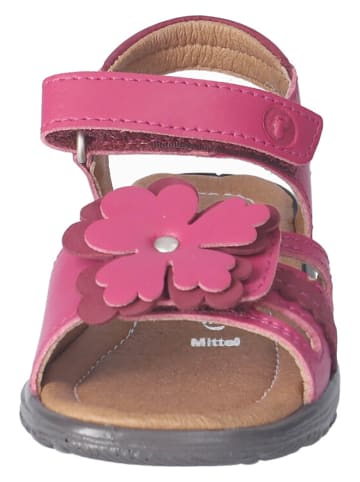 Ricosta Skórzane sandały w kolorze różowym