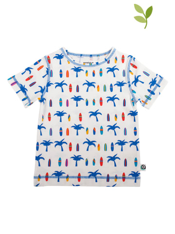 ONNOLULU Shirt "Adam Palm" in Weiß/ Blau/ Bunt