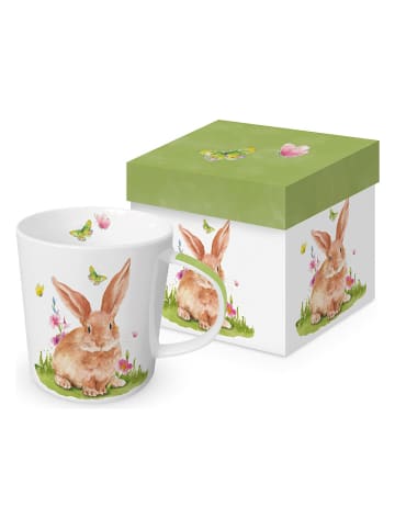 ppd Mok "Mr. Rabbit" wit/lichtbruin - 350 ml