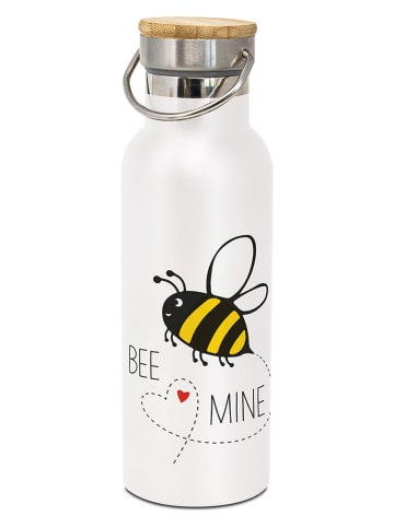 ppd Edelstahl-Thermoflasche "Bee Mine" in Weiß - 500 ml