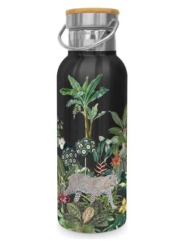 ppd Roestvrijstalen isoleerfles "Panthera" zwart/groen - 500 ml