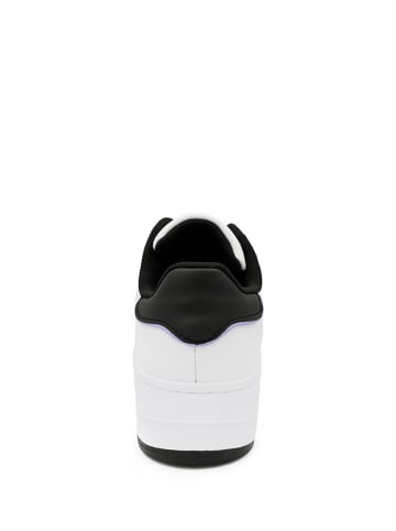 TOMMY JEANS Skórzane sneakersy w kolorze biało-czarnym