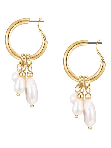 Yamato Pearls Vergold. Creolen mit Perlen