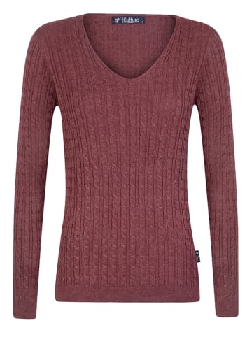 Denim Culture Sweter w kolorze brązowym