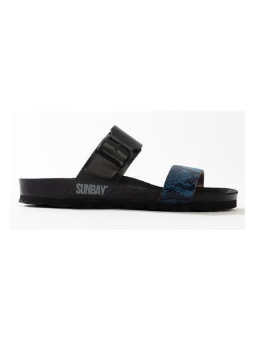Sunbay Slippers "Hermosi" zwart/blauw