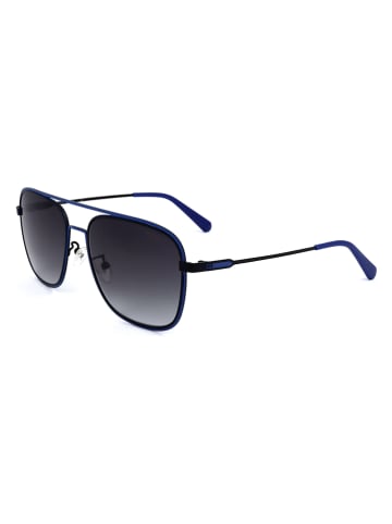 Guess Męskie okulary przeciwsłoneczne w kolorze niebiesko-czarnym