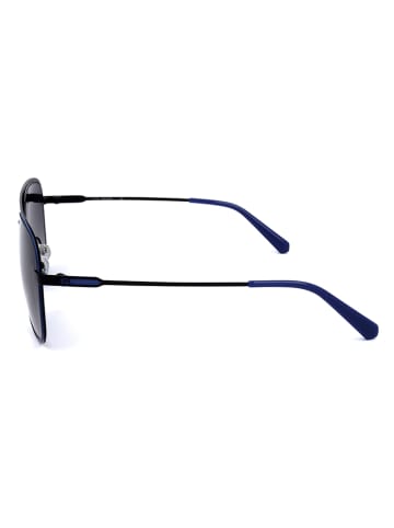Guess Męskie okulary przeciwsłoneczne w kolorze niebiesko-czarnym