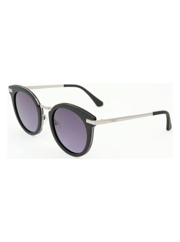 Guess Damskie okulary przeciwsłoneczne w kolorze srebrno-czarno-fioletowym