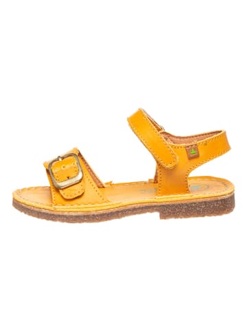 El Naturalista Leren sandalen "Ibiza" geel