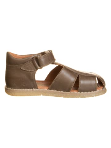 El Naturalista Leren enkelsandalen kaki