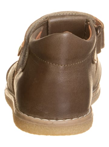 El Naturalista Leren enkelsandalen kaki
