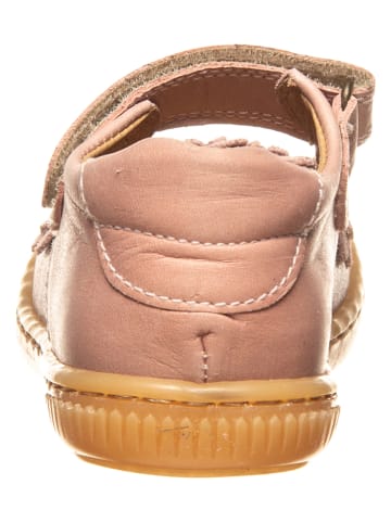 POM POM Leder-Spangenballerinas in Rosa