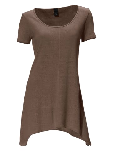 Heine Zijden shirt donkerbruin