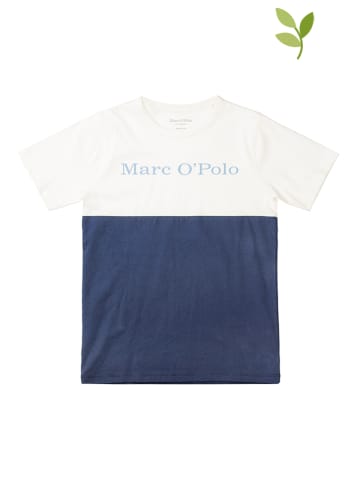 Marc O'Polo Junior Shirt in Dunkelblau/ Weiß